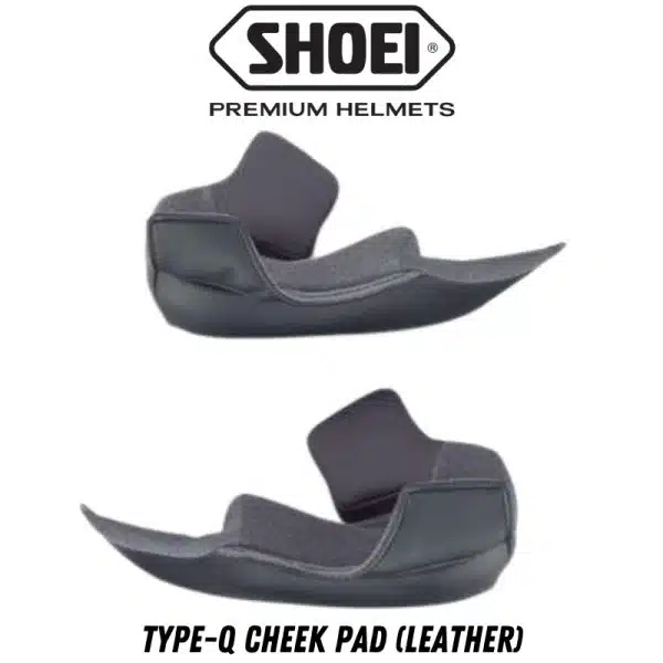 CHEEK PAD (TYPE-Q)-LEATHER Motorcycle Parts