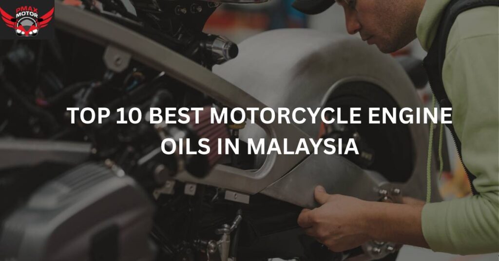 man changing motorcycle engine oil malaysia