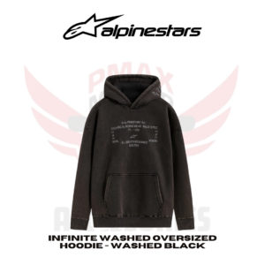 Alpinestars Hoodie Infinite Washed Oversized Washed Black Hoodies