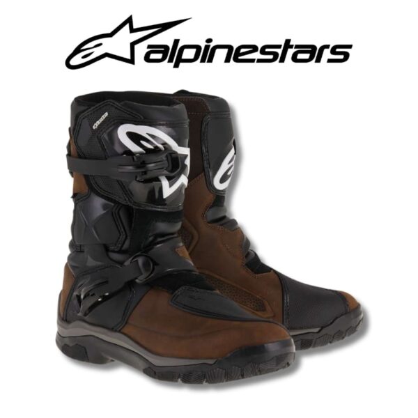 Alpinestars boots belieze drystar oiled brown black motorcycle shoes