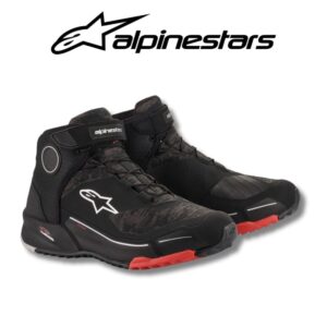 Alpinestars mtr gear cr x drystar riding black camo red shoes
