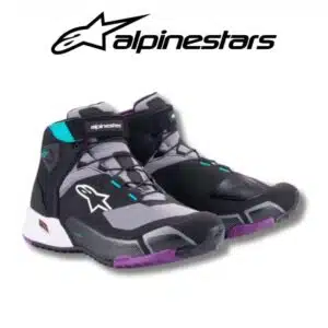 Alpinestars-mtr gear cr x women drystar riding black gray plum teal shoes