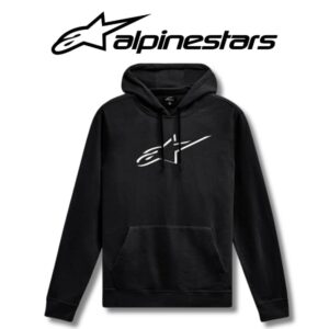 Alpinestars hoodie jct ageless shadow colour black white hoodie