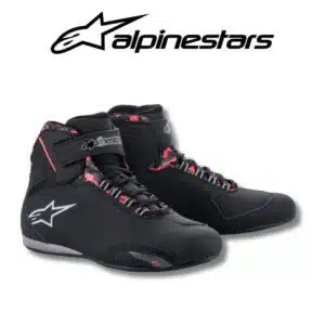 Alpinestars mtr gear sektor waterproof black dark grey red fluo shoes
