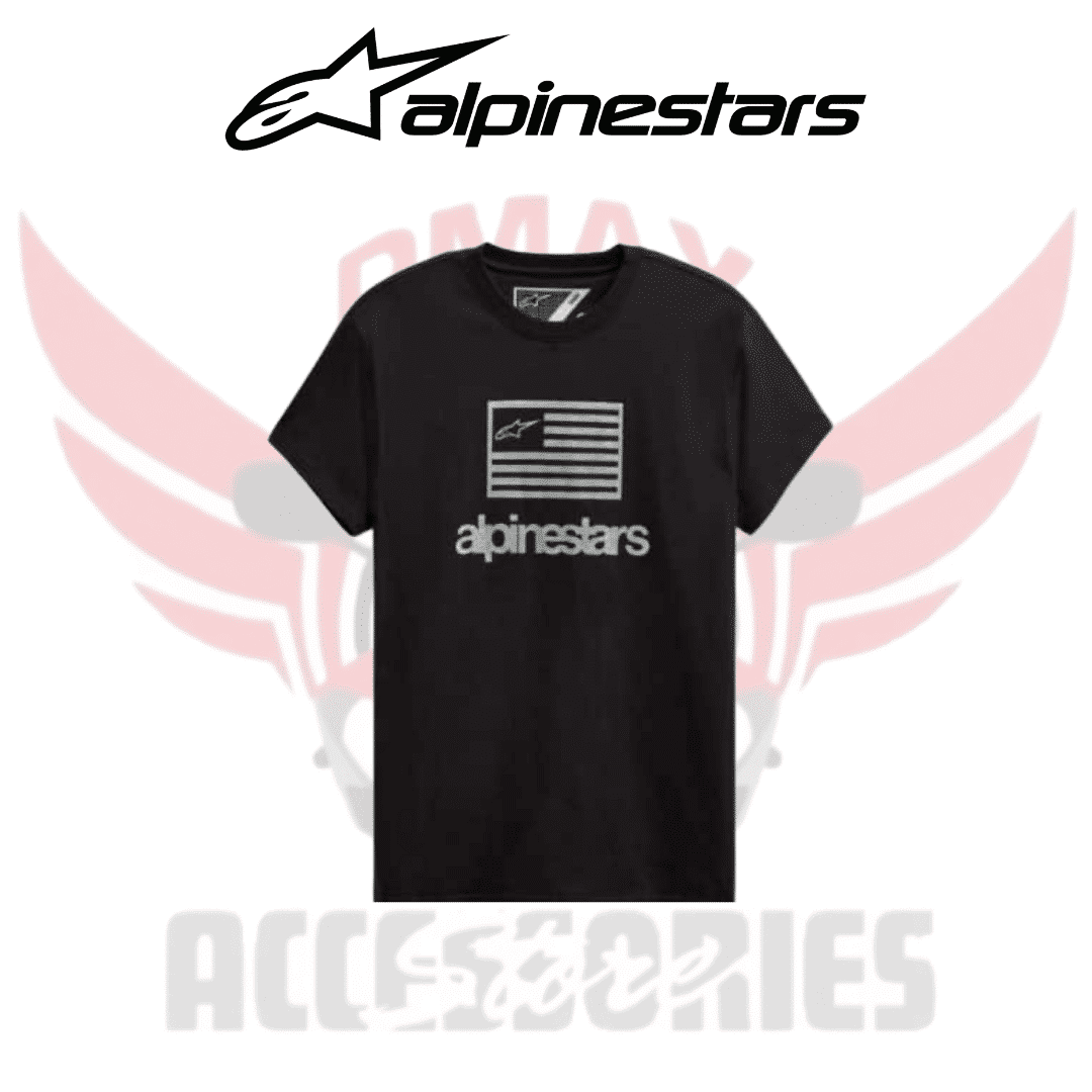 Alpinestars Mtr Gear Shirt Flag Tee Black Tshirt Alpinestars Mtr Gear Shirt Flag Tee Black Tshirt