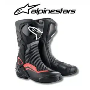 Alpinestars mtr gear smx 6v2 black gray red fluo shoes