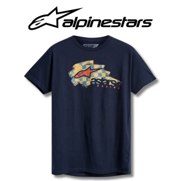 Alpinestars t shirt torqued tee colour navy