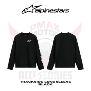 Alpinestars Tee Trackside Long Sleeves Csf Black White Tshirt