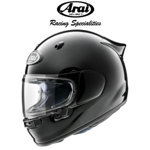 arai quantic glass black helmet