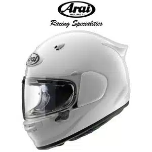 arai quantic glass white helmet