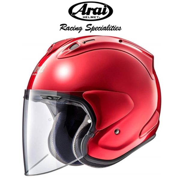 arai vz ram calm red helmet