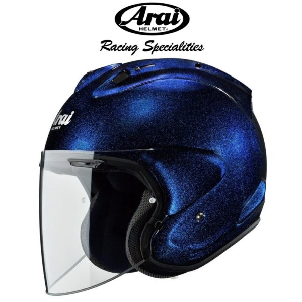 arai vz ram glass blue helmet