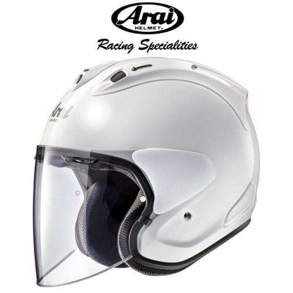 arai vz ram glass white helmet