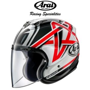 arai vz ram nakano shuriken silver helmet