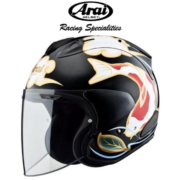 arai vz ram nishikigoi black helmet
