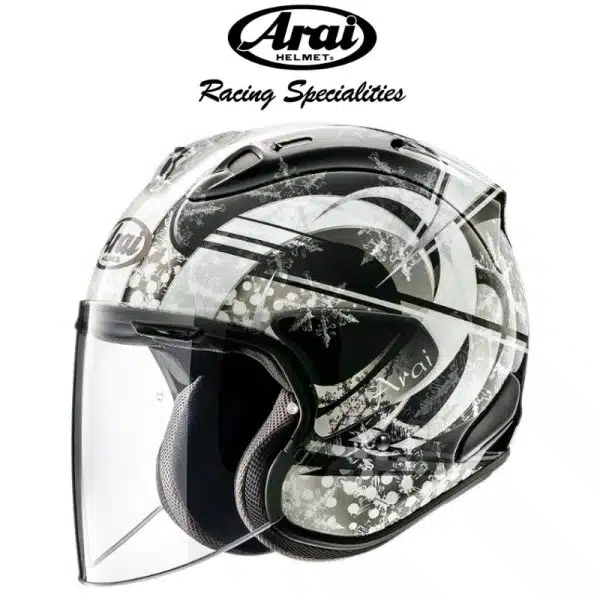 arai vz ram snow dome black helmet