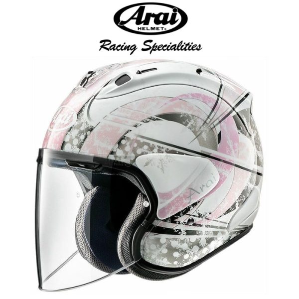 arai vz ram snow dome pink helmet
