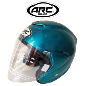 arc ritz metallic green helmet