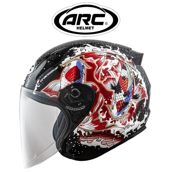 arc yf koi red helmet
