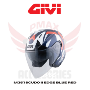 Givi M35.1 Scudo Ii Graphic Edge Blue Red Helmet