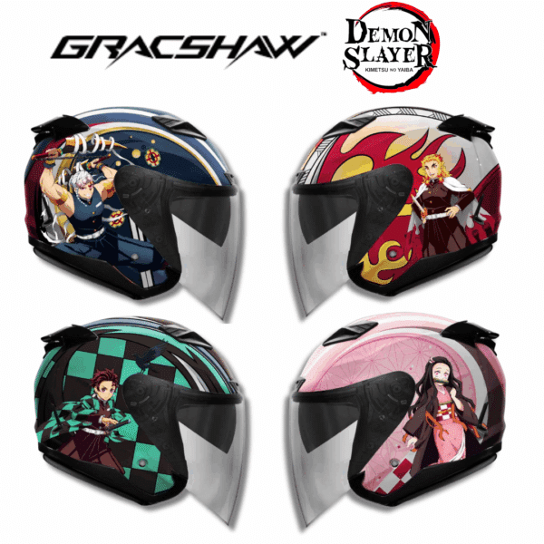 Gracshaw demon slayer limited edition kyojuro nezuko tanjiro tengen helmet