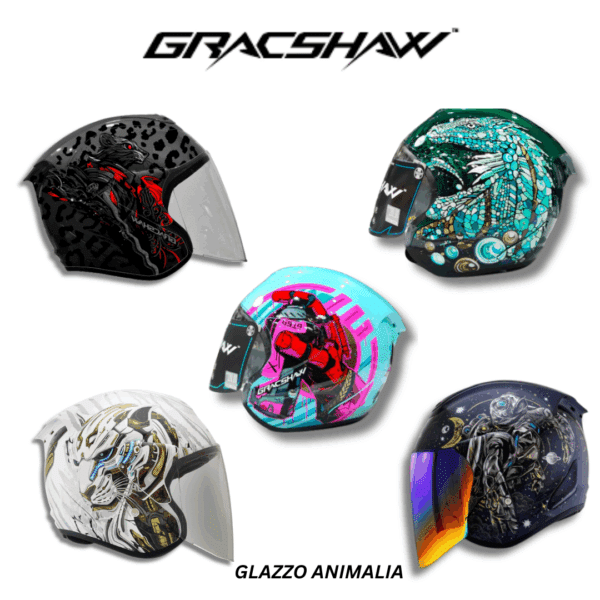 Gracshaw g919 glazzo animalia series helmet