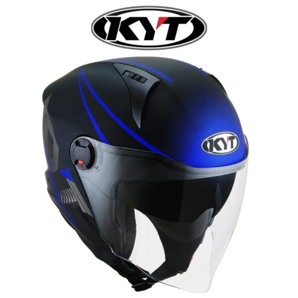 kyt d-city colourful matte blue helmet