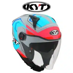 kyt d-city overtech matt asphalt grey blue helmet