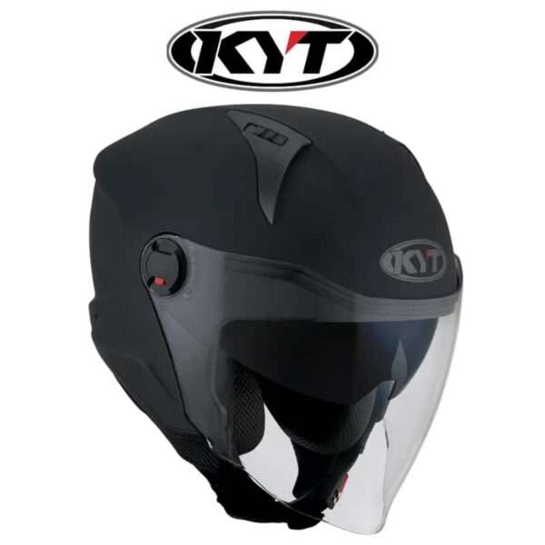 kyt d-city plain matte black helmet