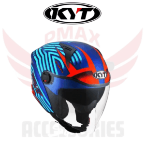 Kyt D-city Stripe Blue Orange Helmet