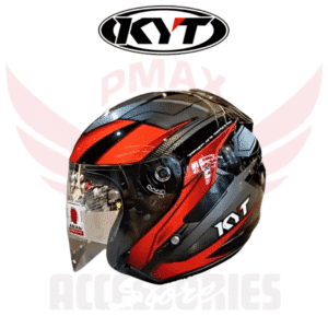 Kyt Hellcat Asymmetric Black Red Helmet