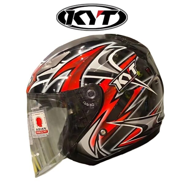 kyt hellcat bike in black red helmet
