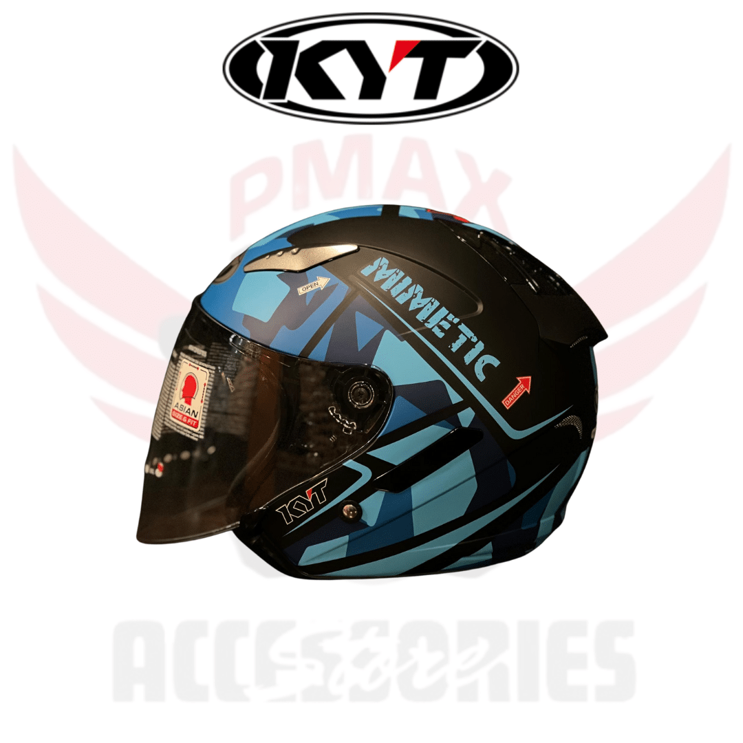 Kyt Hellcat Mimetic Matte Blue Helmet Kyt Hellcat Mimetic Matte Blue Helmet