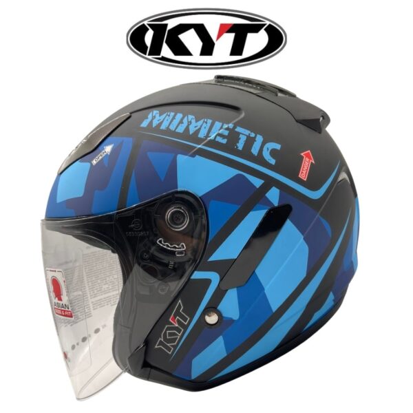 kyt hellcat mimetic matte blue helmet