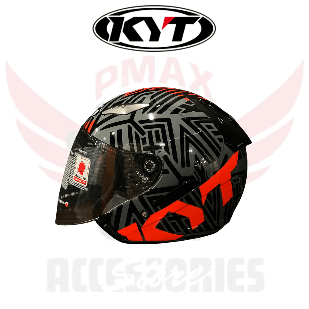 Kyt Hellcat Neon Red Fluo Helmet Kyt Hellcat Neon Red Fluo Helmet