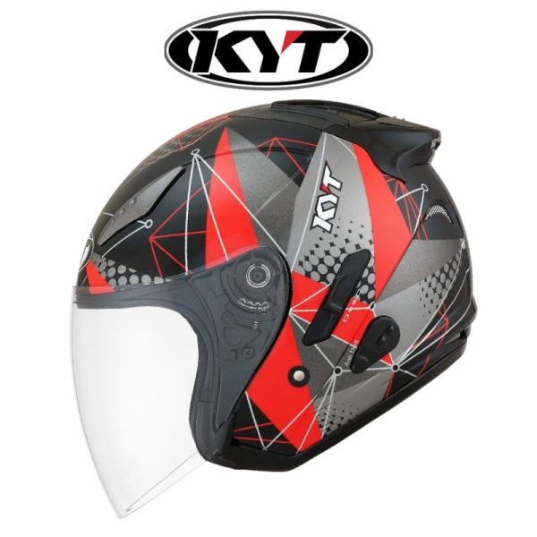 kyt hellcat new graphic matte red helmet