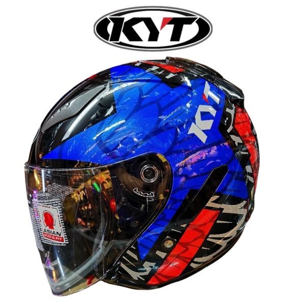 kyt hellcat star black helmet