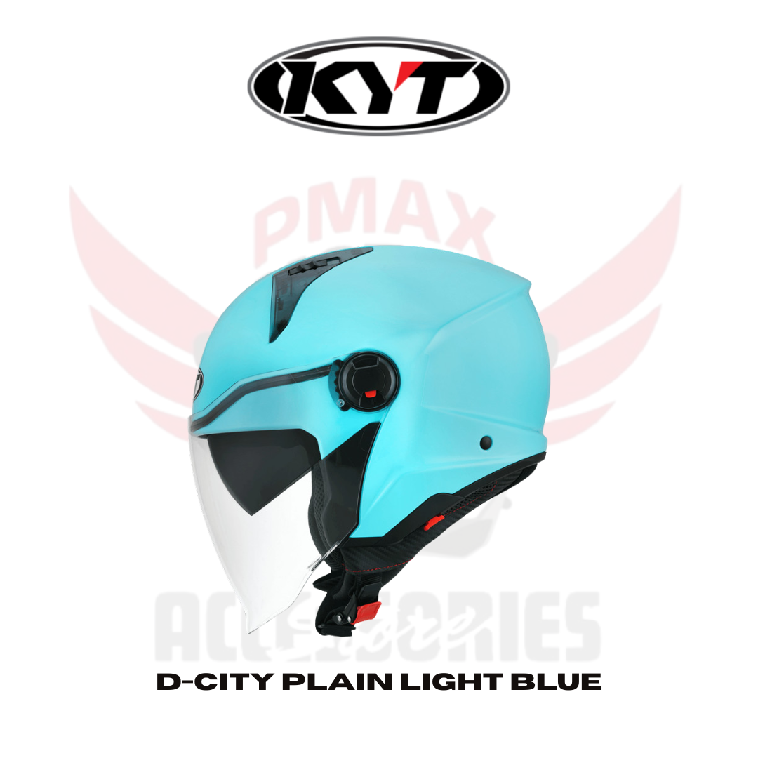 Kyt Helmet D-city Plain Light Blue Helmet Kyt Helmet D-city Plain Light Blue Helmet