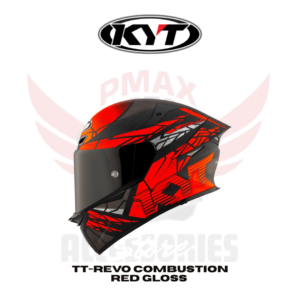 Kyt Helmet Tt-revo Combustion Red Gloss Helmet