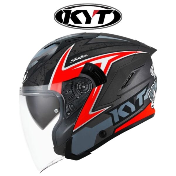 kyt nfj attitude matte anth red helmet
