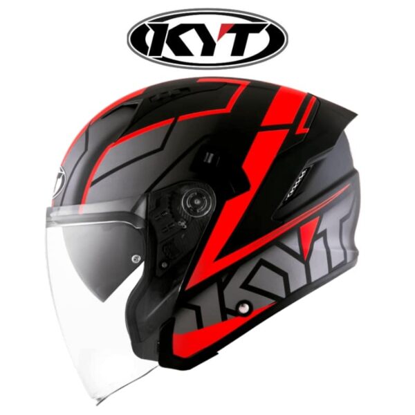 kyt nfj motion matte red fluo helmet
