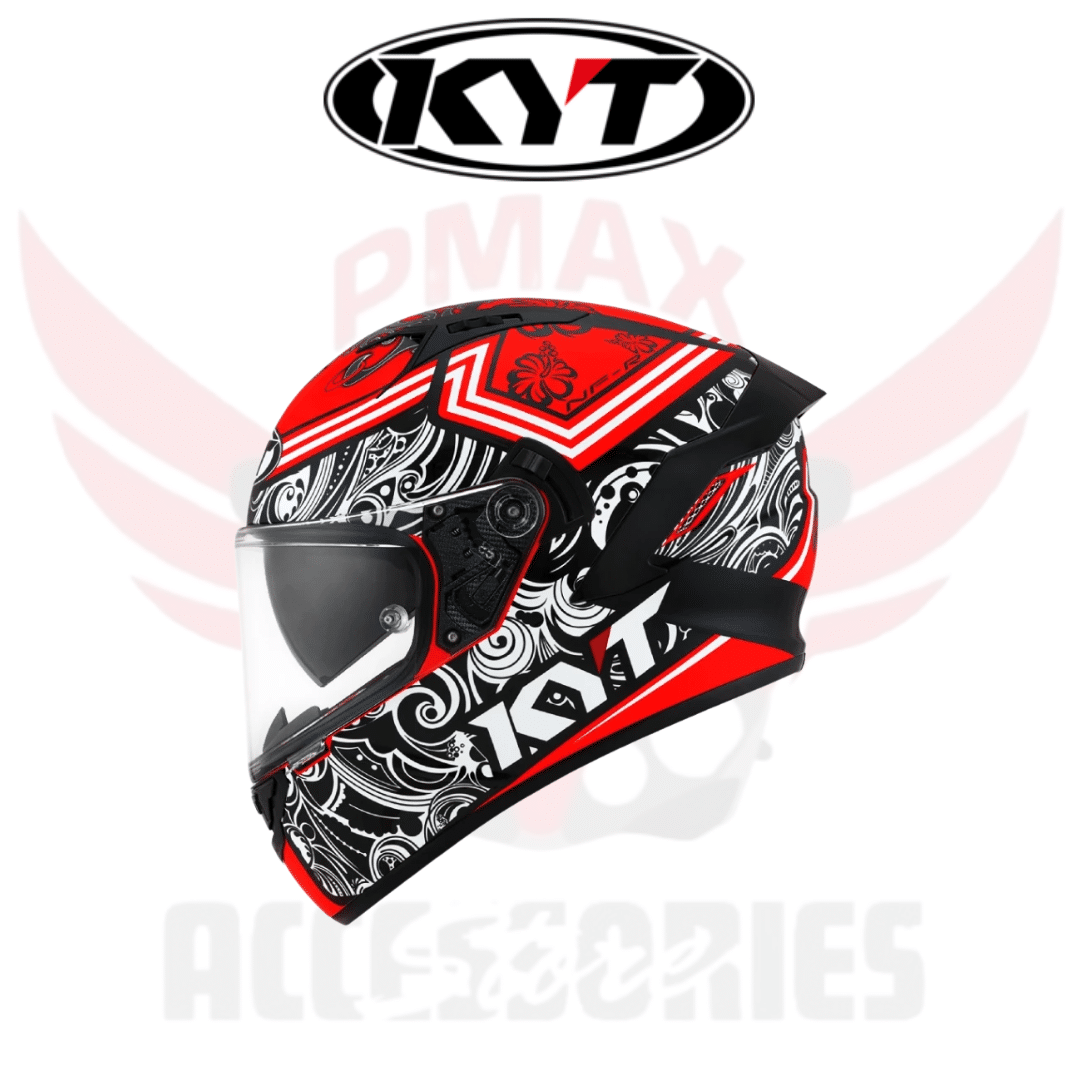 Kyt Nfr Steel Flower Red Helmet Kyt Nfr Steel Flower Red Helmet
