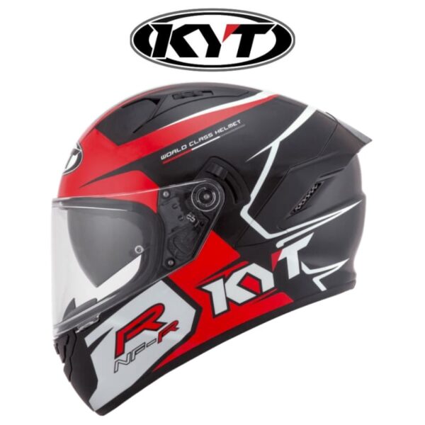 kyt nfr track red gloss helmet