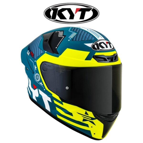 kyt tt course fuselage matte yellow helmet
