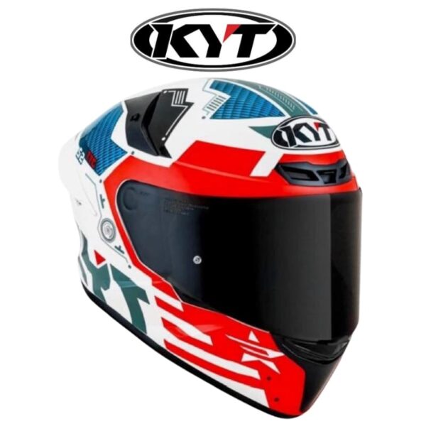 kyt tt course fuselage red helmet