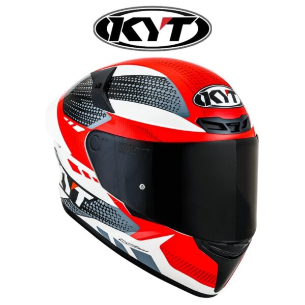 kyt tt course gear black red helmet