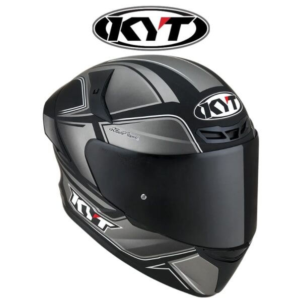 kyt tt course tourist matte cool grey helmet