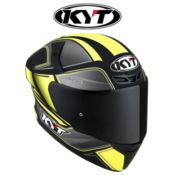 kyt tt course tourist matte yellow helmet