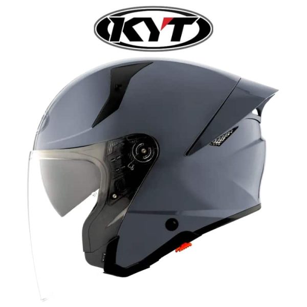 kyt ttr jet plain grl grey helmet