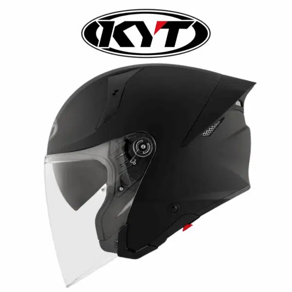 kyt ttr jet plain matt black helmet